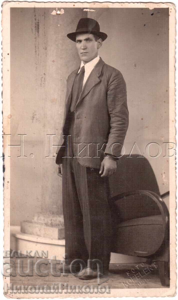 FOTOGRAFIE VECHE EMIGRANT BULGAR ÎN SUŠICE, CEHIA E414