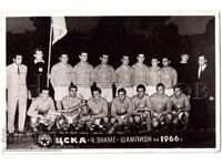 1966 СТАРА СНИМКА ЦСКА ЧЕРВЕНО ЗНАМЕ ШАМПИОН Е415