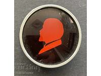 41707 Σήμα της ΕΣΣΔ με την εικόνα του Β.Ι. Λένιν σε ρουμπινί γυαλί