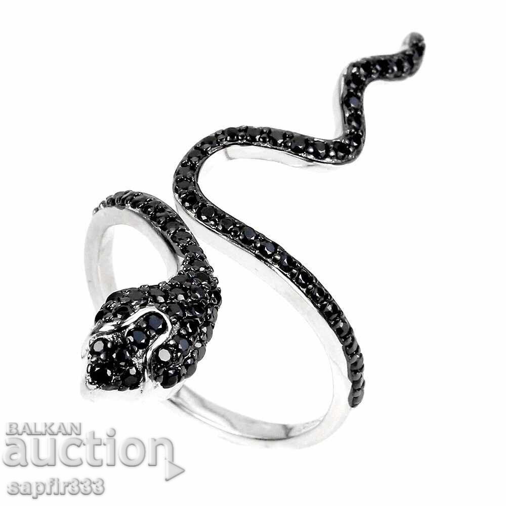 INEL SOPHISTICAT COBRĂ CU SPINELE NEGRE NATURALE cu preț 218.00 BGN | € 111.46 INEL SOPHISTICAT COBRĂ CU SPINELE NEGRE NATURALE cu preț 218.00 BGN | € 111.46