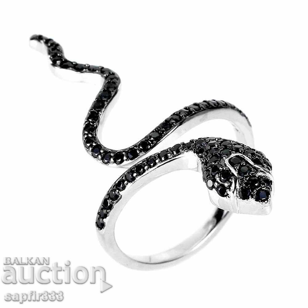INEL SOPHISTICAT COBRĂ CU SPINELE NEGRE NATURALE INEL SOPHISTICAT COBRĂ CU SPINELE NEGRE NATURALE