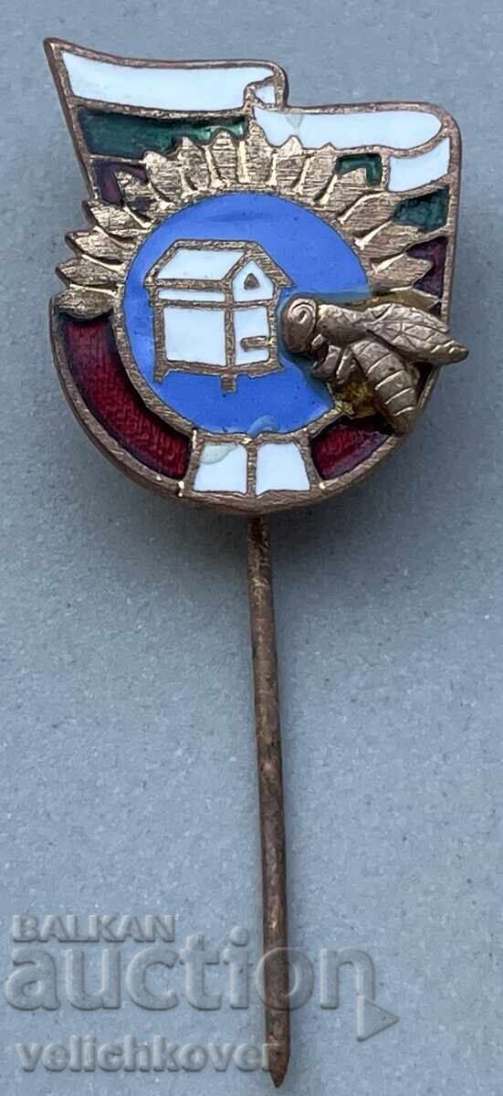 41719 Σήμα Βουλγαρικής Μελισσοκομικής Ένωσης (εμαγιέ)