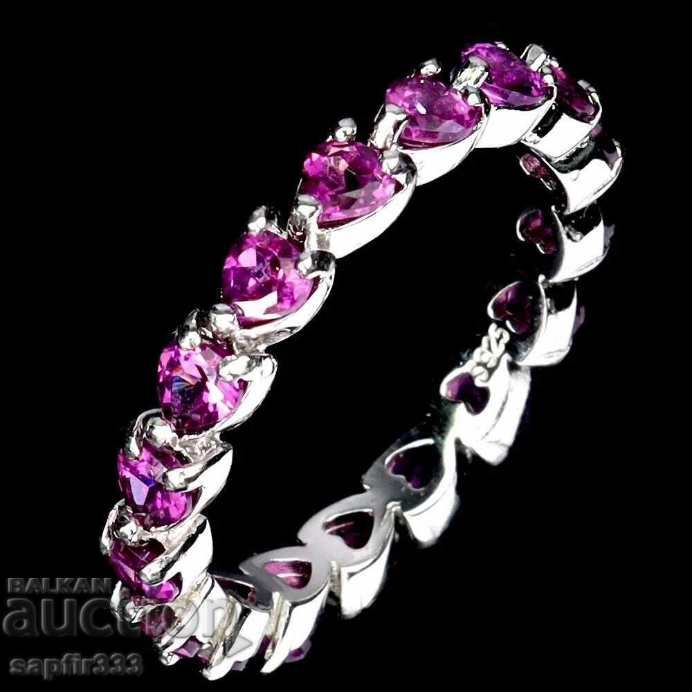 INIMĂ LUXOASĂ ELEGANȚĂ INEL NATURAL RODOLIT GRANAT cu preț 187.00 BGN | € 95.61 INIMĂ LUXOASĂ ELEGANȚĂ INEL NATURAL RODOLIT GRANAT cu preț 187.00 BGN | € 95.61