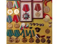 Bulgarian medals, breast badges and order