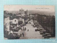 Παλιά καρτ ποστάλ Ρετρό αυτοκίνητο - με μάρκες