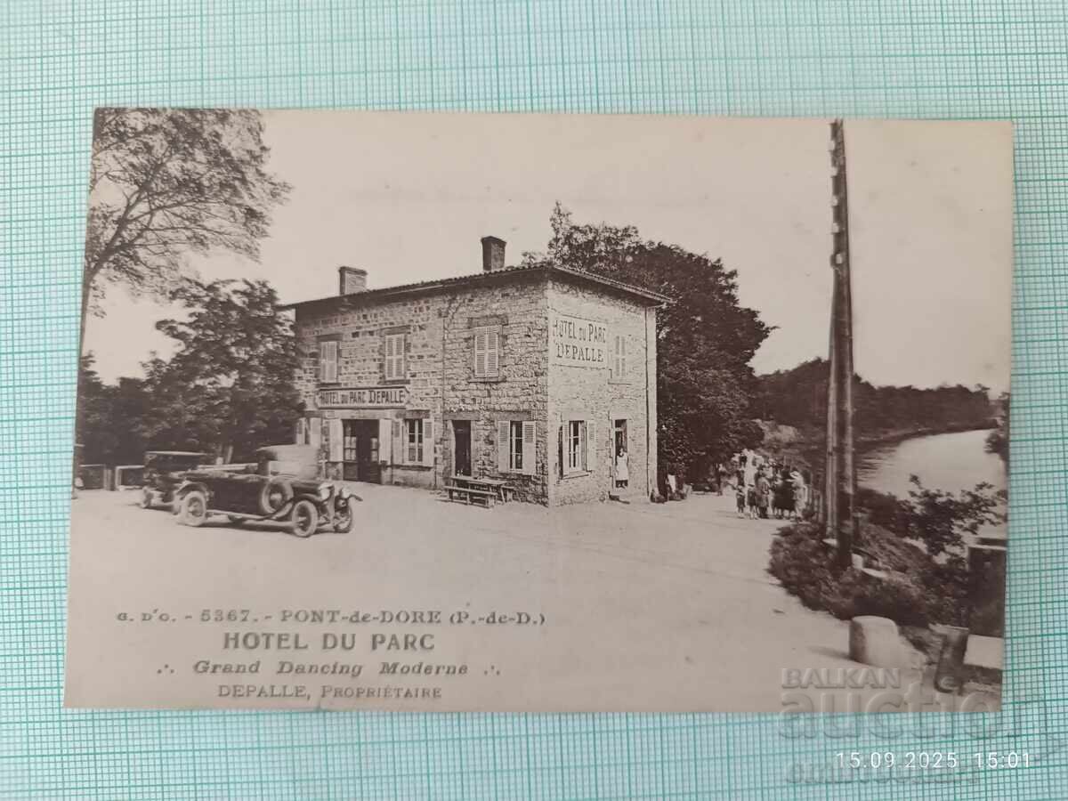 Old postcard Retro car Old postcard Retro car