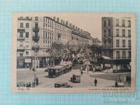 Παλιά καρτ ποστάλ Ρετρό αυτοκίνητο Λυών - με μάρκα