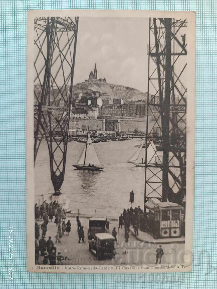 Old postcard Retro car Port Old postcard Retro car Port