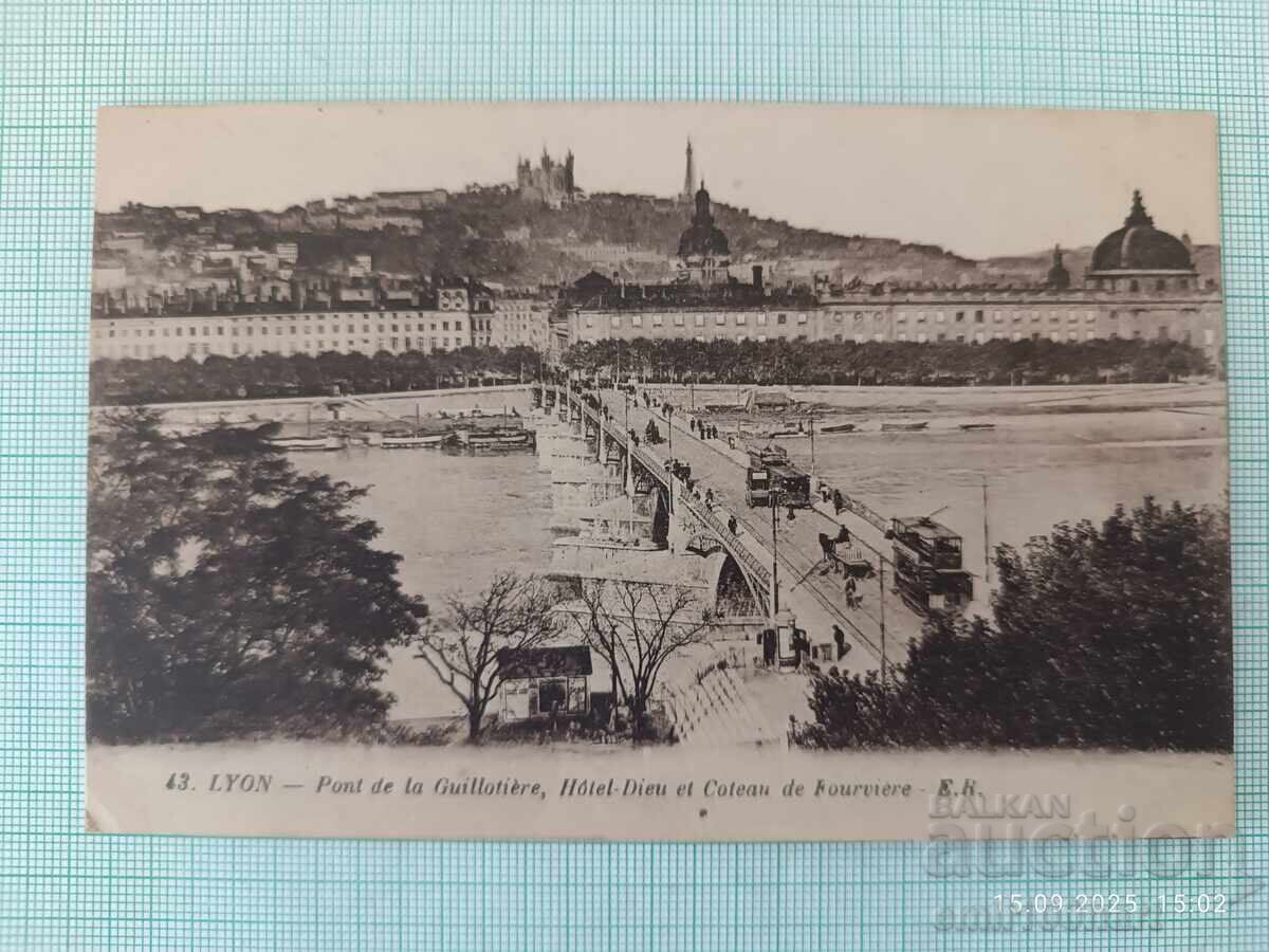 Old postcard Retro car Old postcard Retro car