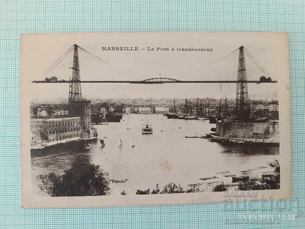 Old postcard Marseille Harbor Old postcard Marseille Harbor