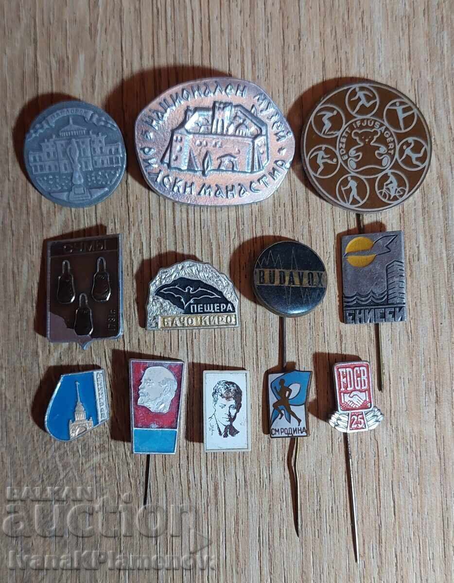 Insigne pentru colecționari, 12 bucăți