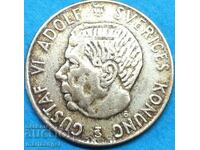 Σουηδία 1 Krone 1954 25mm Ασημί Gustav VI Adolf Patina