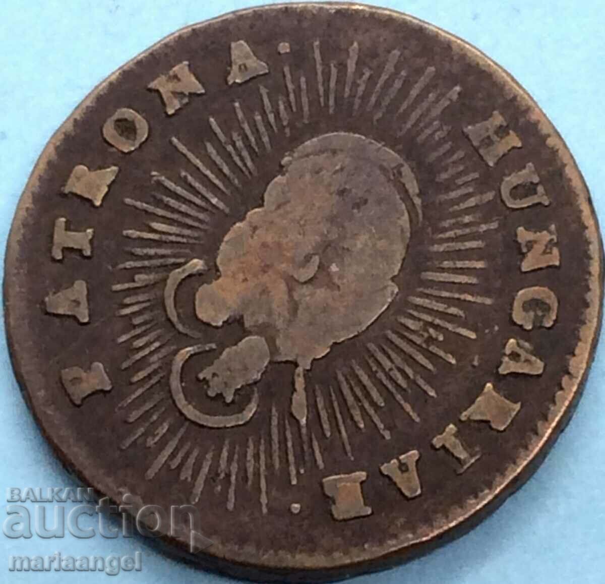 Auction  Hungary 1 Denar 1763 Austria Maria Theresa Austria RARE!