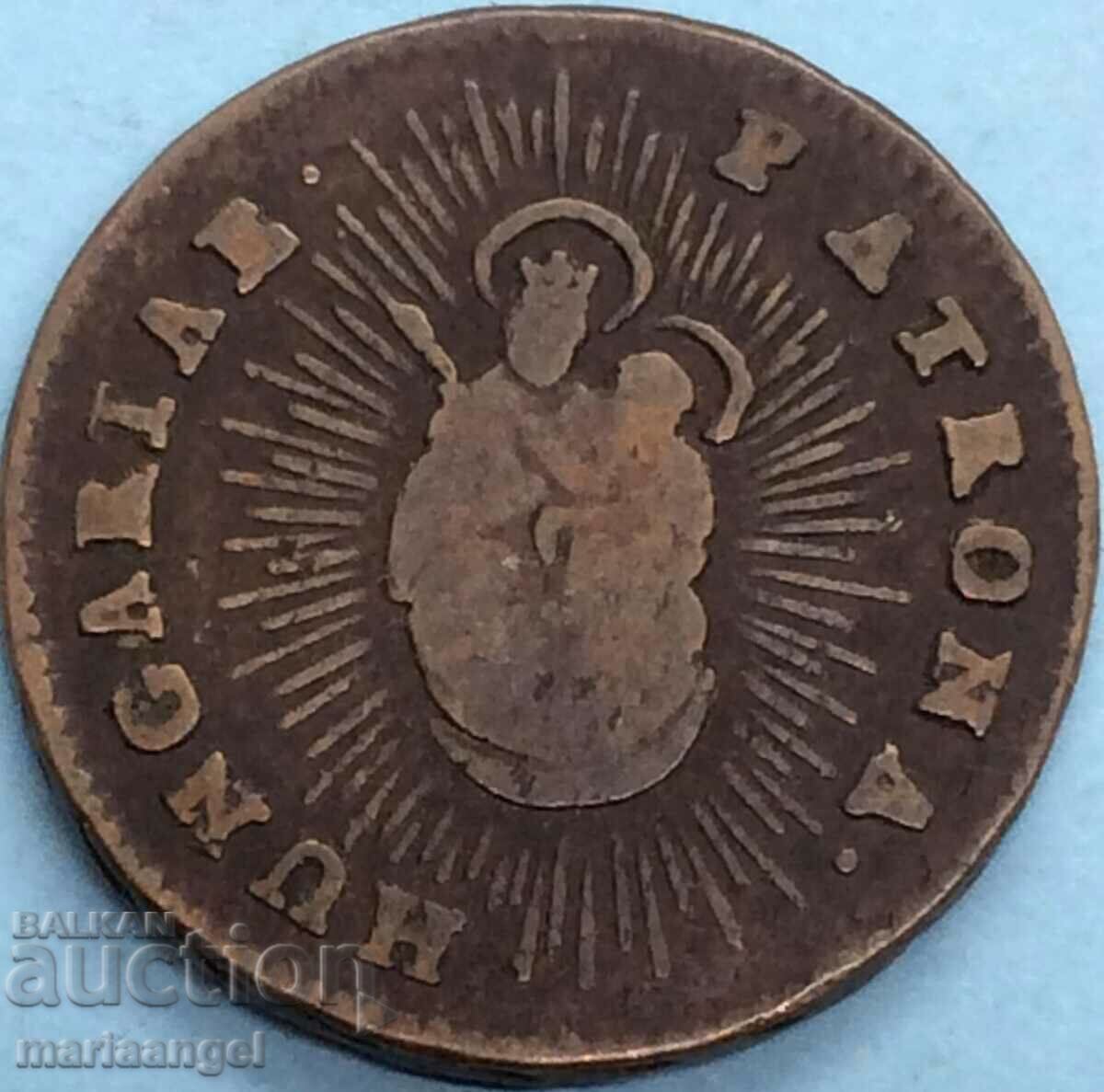 Hungary 1 Denar 1763 Austria Maria Theresa Austria RARE!