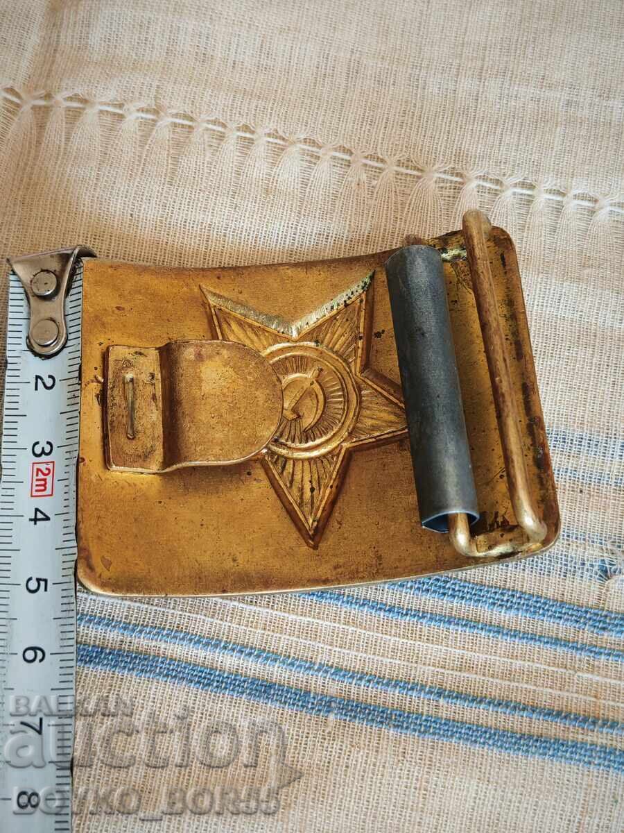 Livrarea Super Rară Cataramă de Ofițer Militară Bulgară din Bronz, Anii 1950