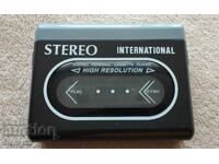 Old stereo cassette player