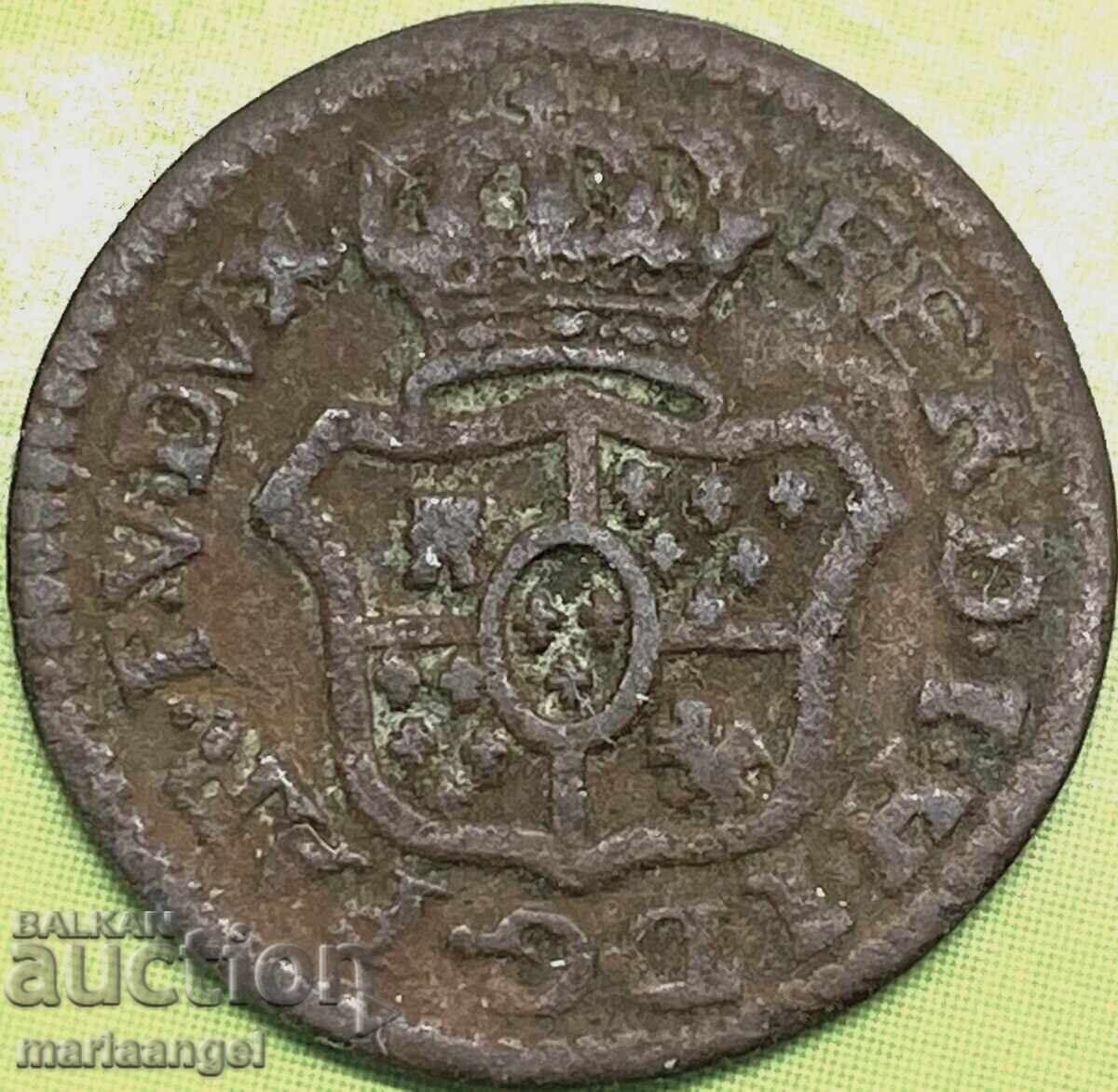 Parma Ferdinando di Borbon 1765-1802 Sessino 1790 Ιταλία Χαλκός με τιμή 24.00 BGN | € 12.27