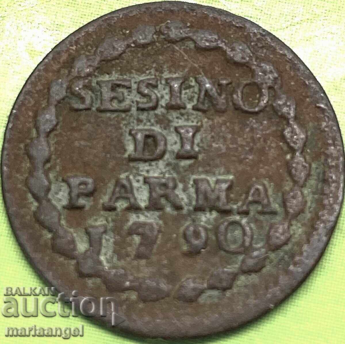 Parma Ferdinando di Borbon 1765-1802 Sessino 1790 Ιταλία Χαλκός