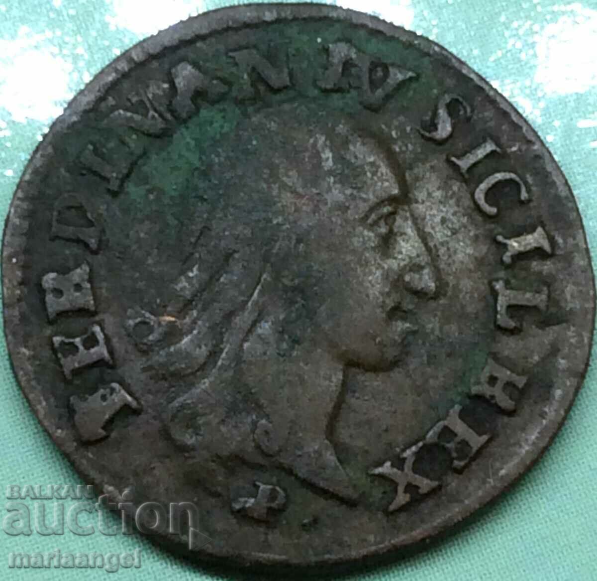 Naples 4 cavali (canes) 1790 Italy Grapes - rare - 6 Naples 4 cavali (canes) 1790 Italy Grapes - rare - 6