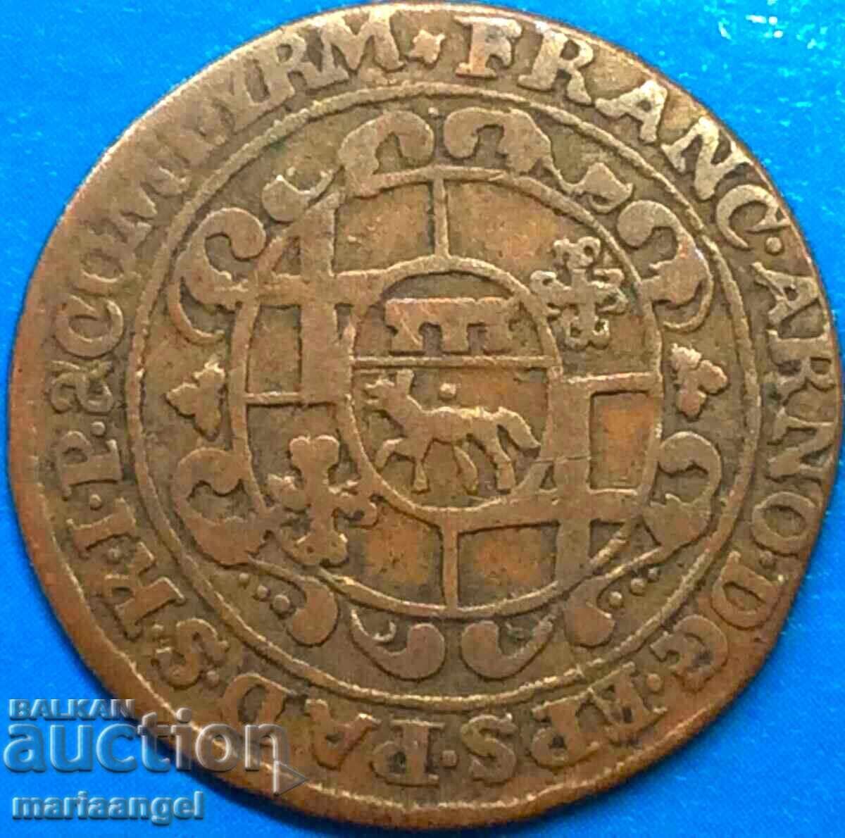6 Kreuzer 1706 Germany Padeborn Franz Arnold 24mm ΣΠΑΝΙΟ! με τιμή 86.00 BGN | € 43.97 6 Kreuzer 1706 Germany Padeborn Franz Arnold 24mm ΣΠΑΝΙΟ! με τιμή 86.00 BGN | € 43.97