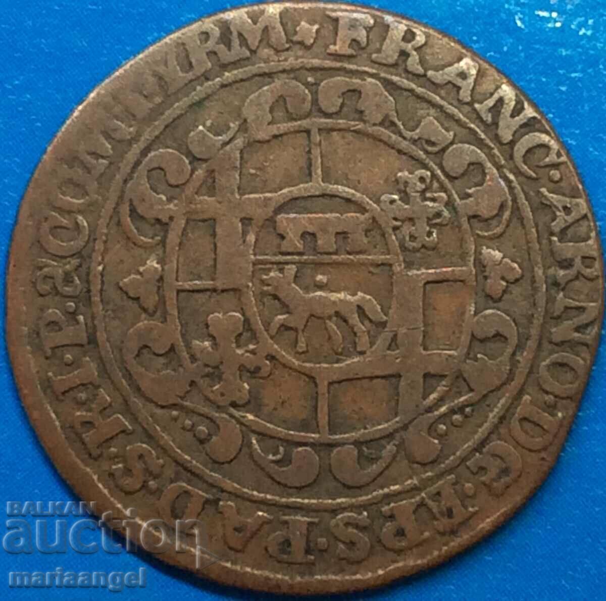 Παράδοση 6 Kreuzer 1706 Germany Padeborn Franz Arnold 24mm ΣΠΑΝΙΟ! Παράδοση 6 Kreuzer 1706 Germany Padeborn Franz Arnold 24mm ΣΠΑΝΙΟ!