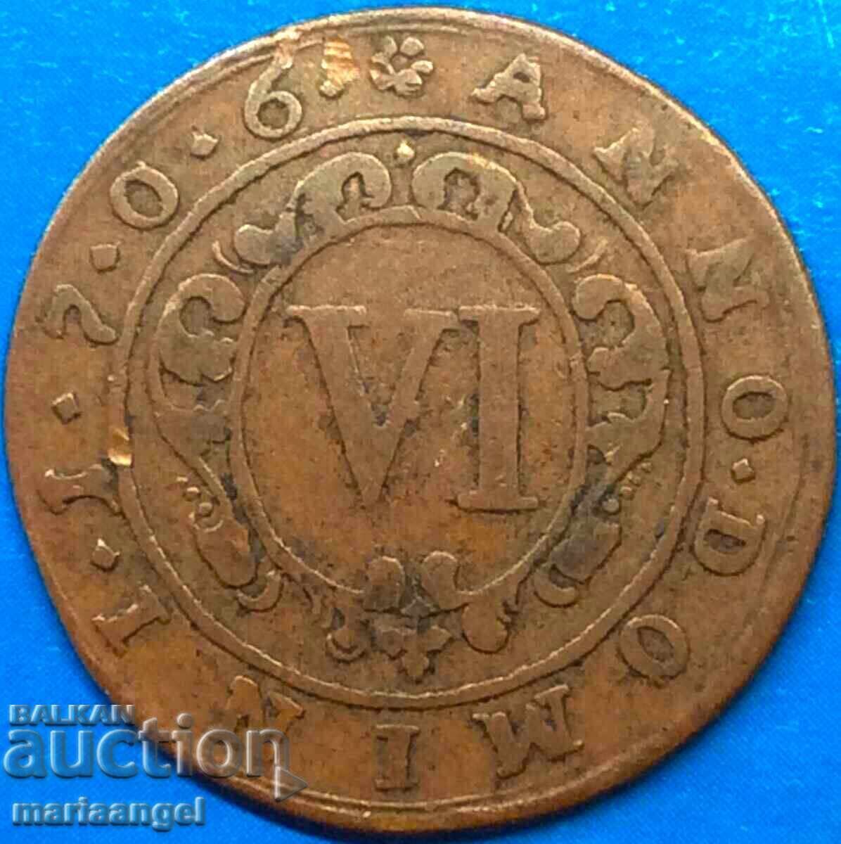 6 Kreuzer 1706 Germany Padeborn Franz Arnold 24mm ΣΠΑΝΙΟ! 6 Kreuzer 1706 Germany Padeborn Franz Arnold 24mm ΣΠΑΝΙΟ!