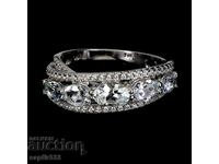 ИЗИСКАН УНИКАЛЕН ДИЗАЙНЕРСКИ ПРЪСТЕН АКВАМАРИНИ