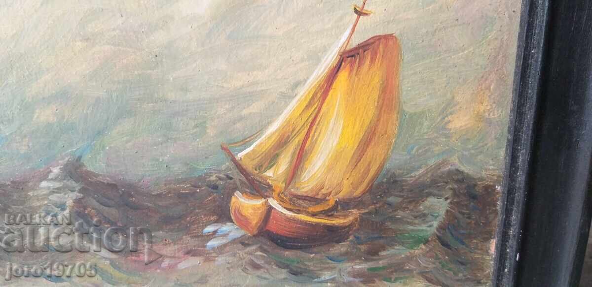 Delivery of Oil painting - Dimitar Skarlatov / fiberboard