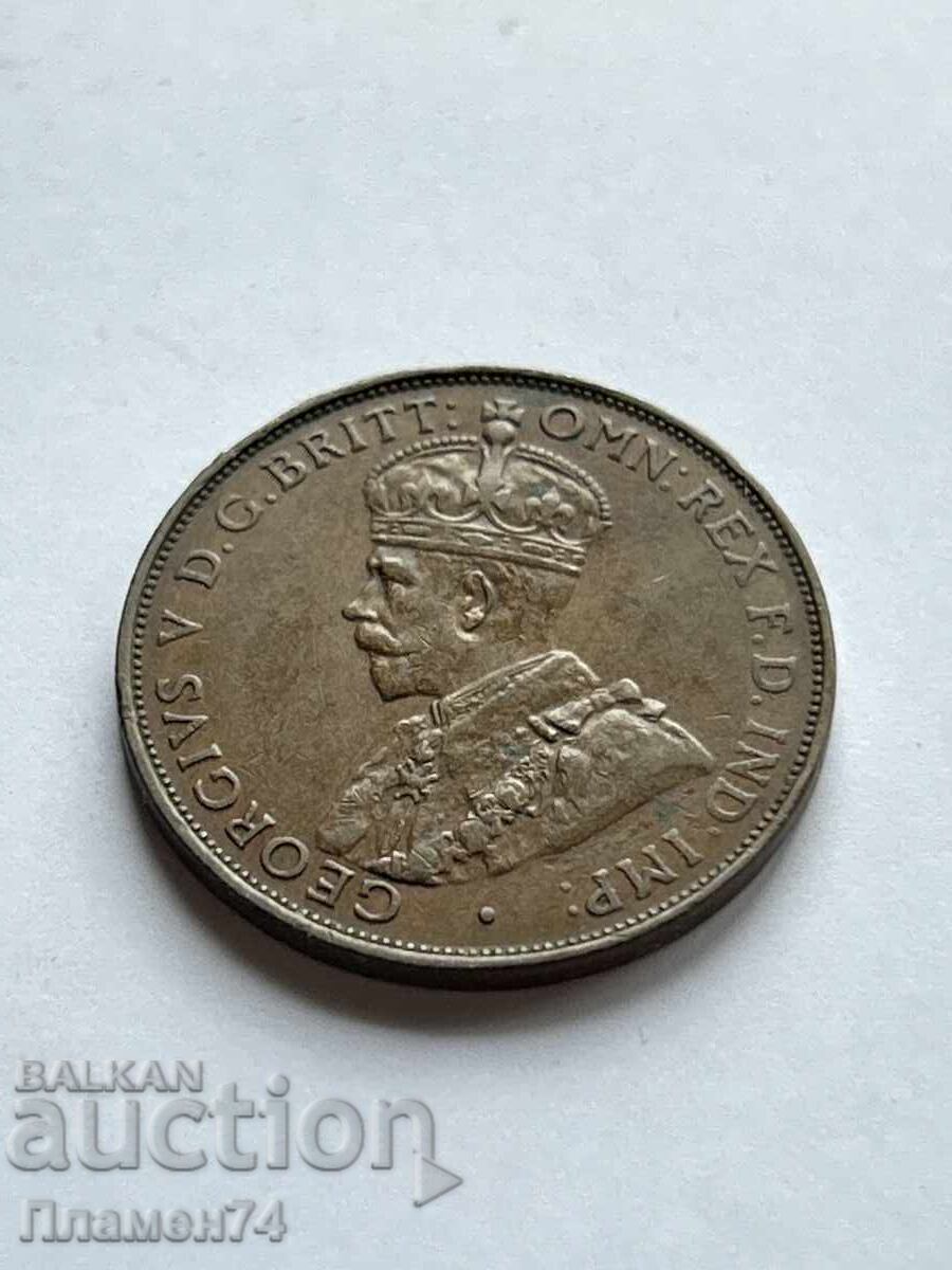 1 πέννι 1936 Αυστραλίας με τιμή 3.00 BGN | € 1.53