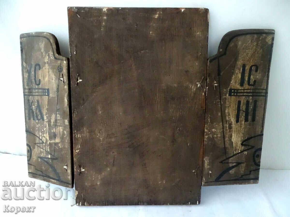 Παράδοση Ορθόδοξη ζωγραφιστή εικόνα - τρίπτυχο 1