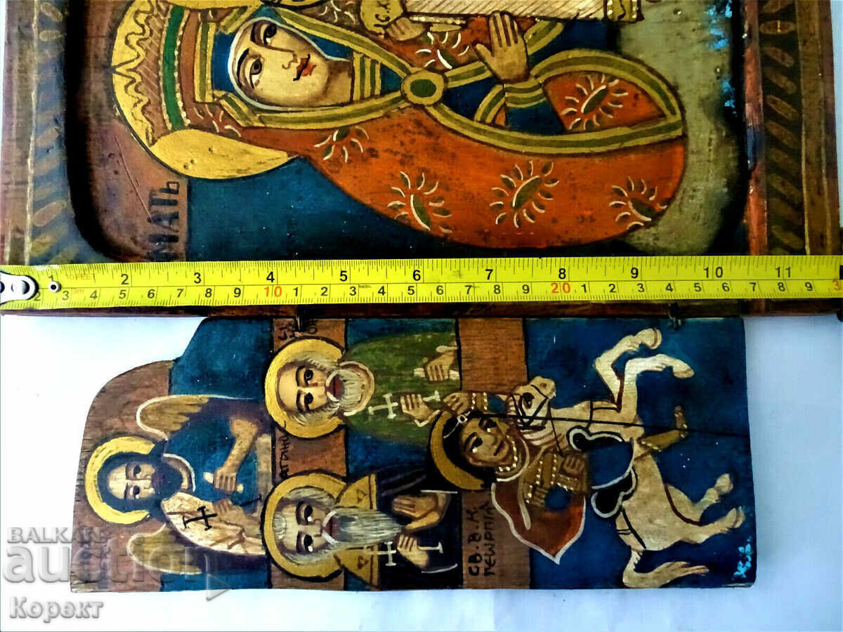 Icoană ortodoxă pictată - triptic 1 - 5