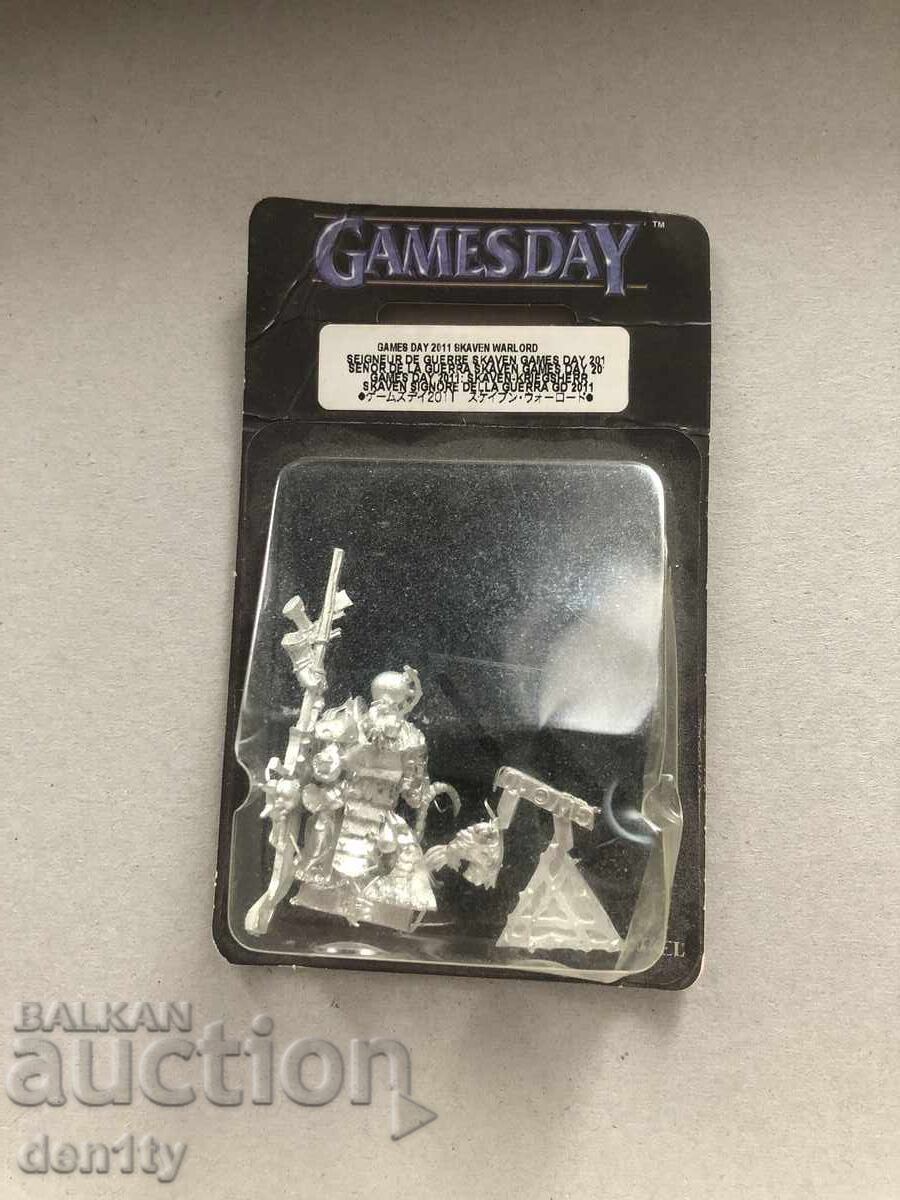 Ексклузивна миниатюра Skaven Warlord за GamesDay Warhammer