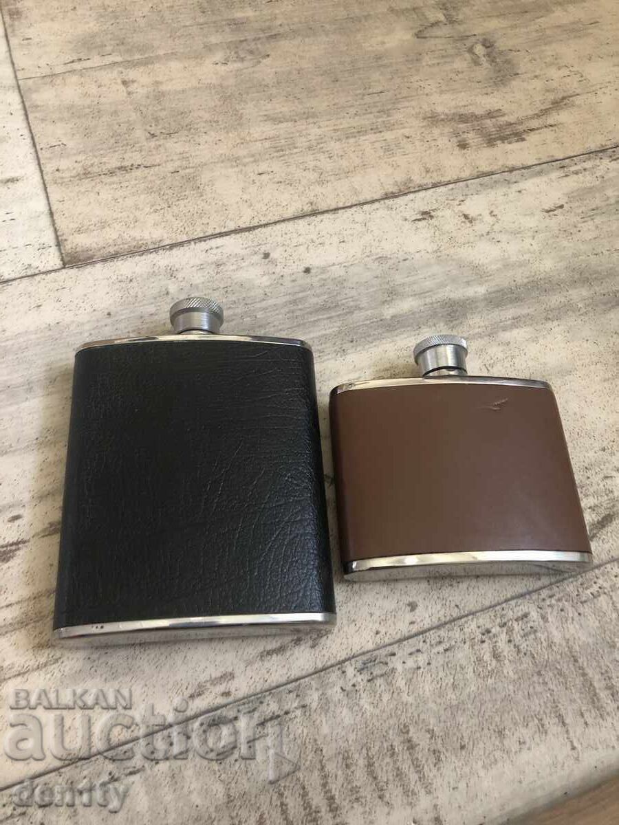 произведено в Англия Джобна фласка, метално шише - 6