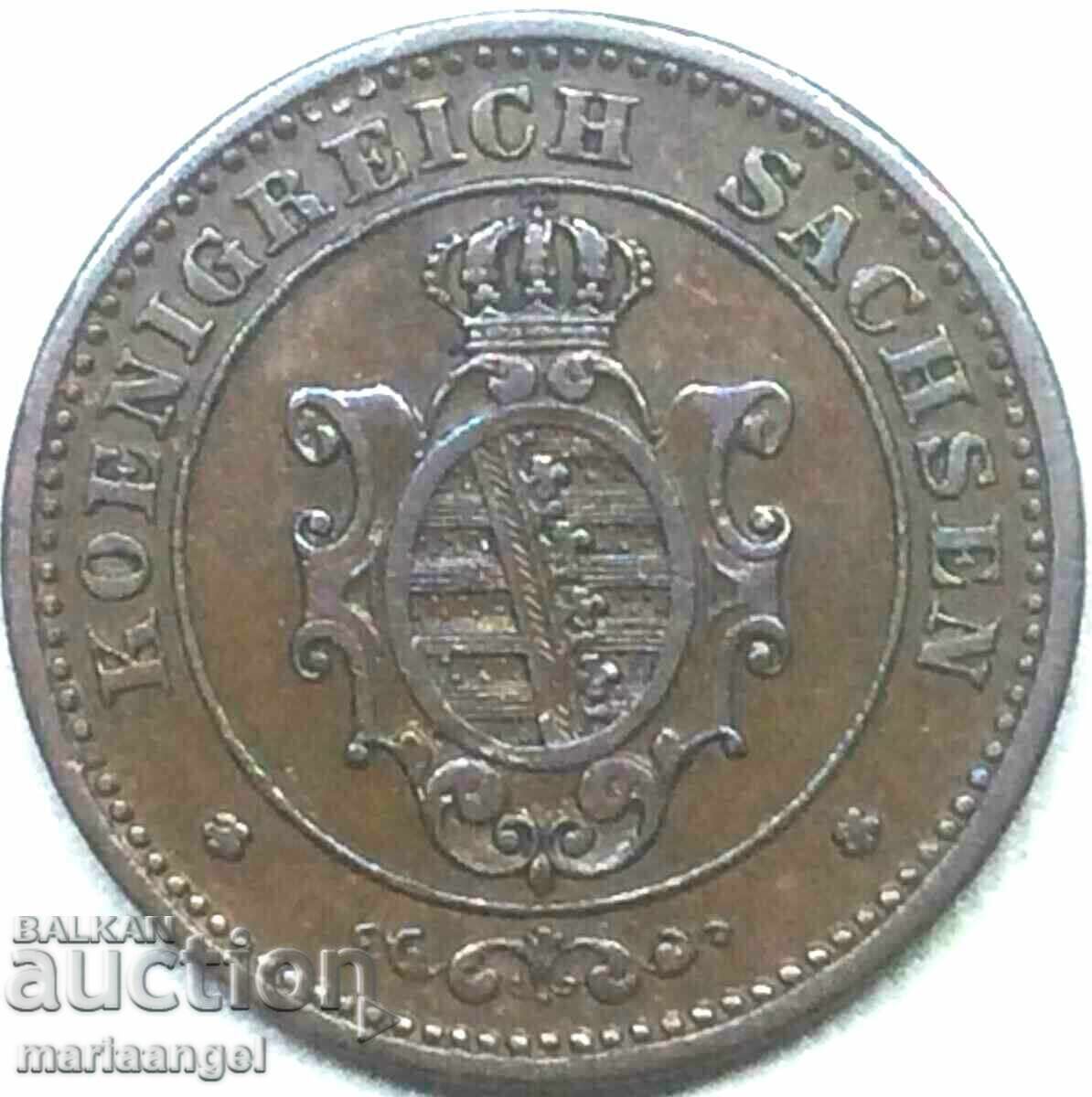 Παράδοση Saxony 2 Pfennig 1863 Γερμανία Παράδοση Saxony 2 Pfennig 1863 Γερμανία