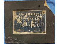 СТАРА СНИМКА КАРТОН ПЛЕВЕН ГИМНАЗИСТКИ + УЧИТЕЛИ Е421