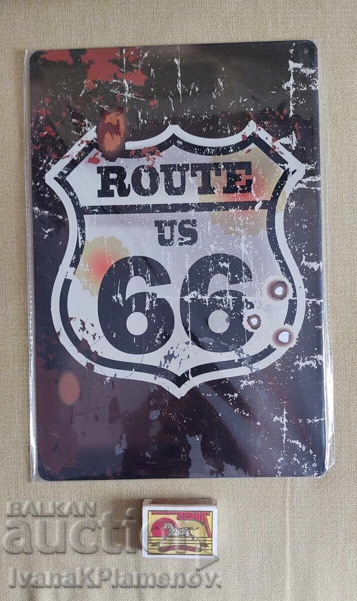 Delivery of New Metal Sign for Collectors