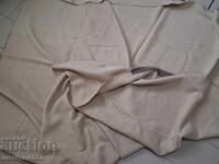 Pătură veche țesută manual, șiac alb, 1.95/1.85 metri, lână