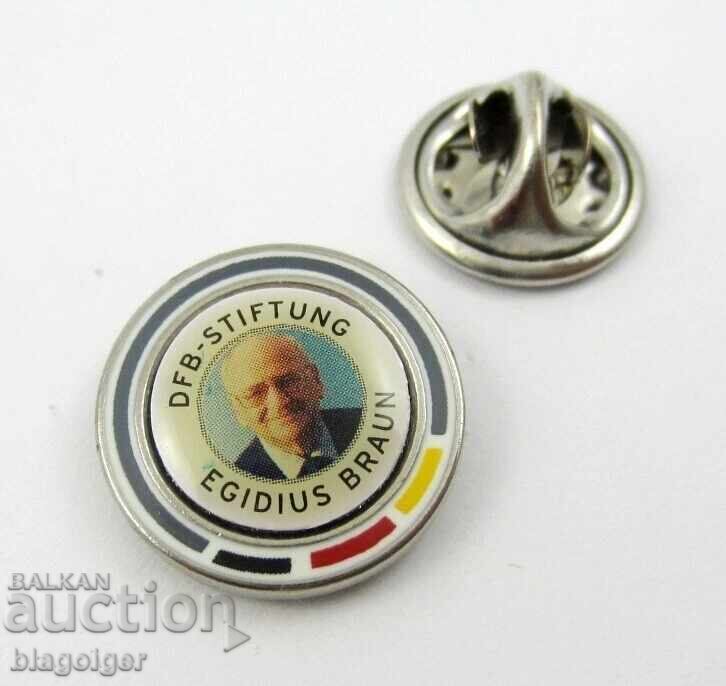 Σήμα ποδοσφαίρου - Egidius Braun - Πρόεδρος της Γερμανικής Ποδοσφαιρικής Ένωσης με τιμή 7.99 BGN | € 4.09