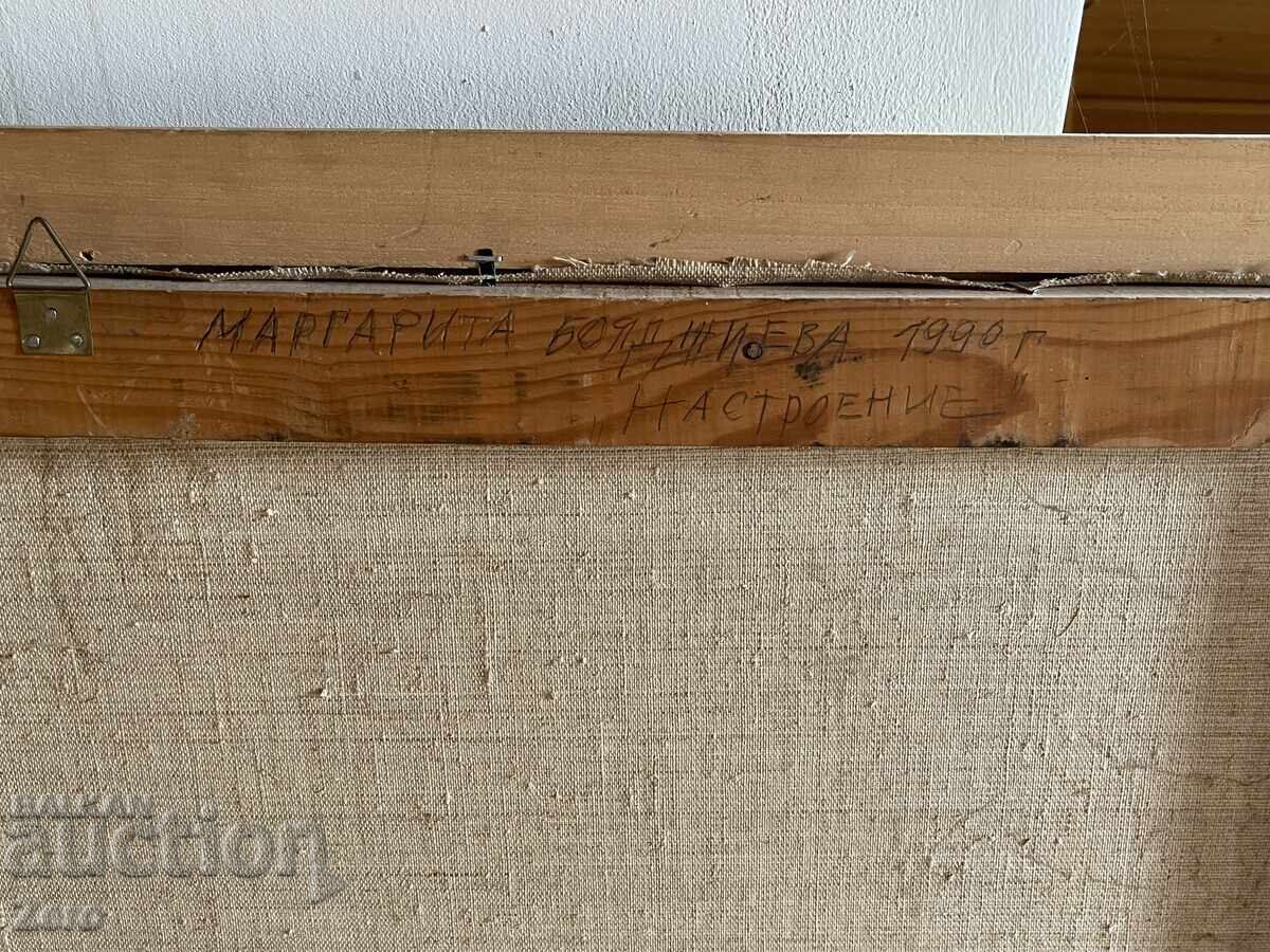 Margarita Boyadzhieva MB Oil Painting Large Old Painting 92/73 - 5 Margarita Boyadzhieva MB Oil Painting Large Old Painting 92/73 - 5