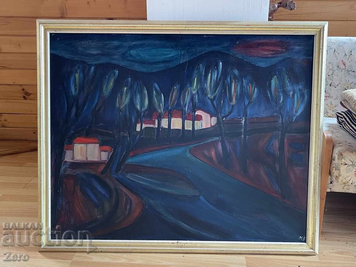 Margarita Boyadzhieva MB Oil Painting Large Old Painting 92/73 Margarita Boyadzhieva MB Oil Painting Large Old Painting 92/73