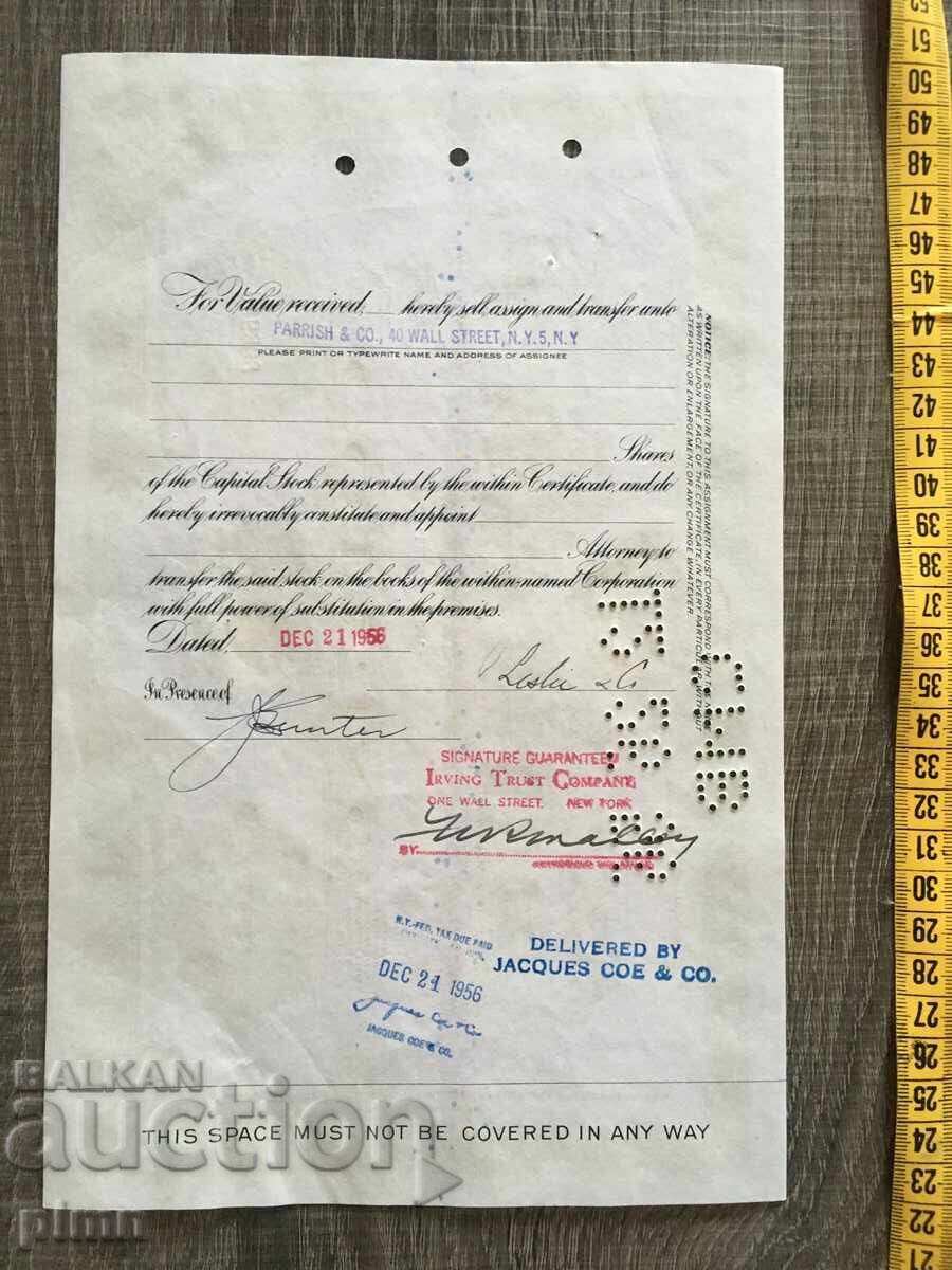 Certificate Action 1940 USA with price € 4.00 | 7.82 BGN Certificate Action 1940 USA with price € 4.00 | 7.82 BGN