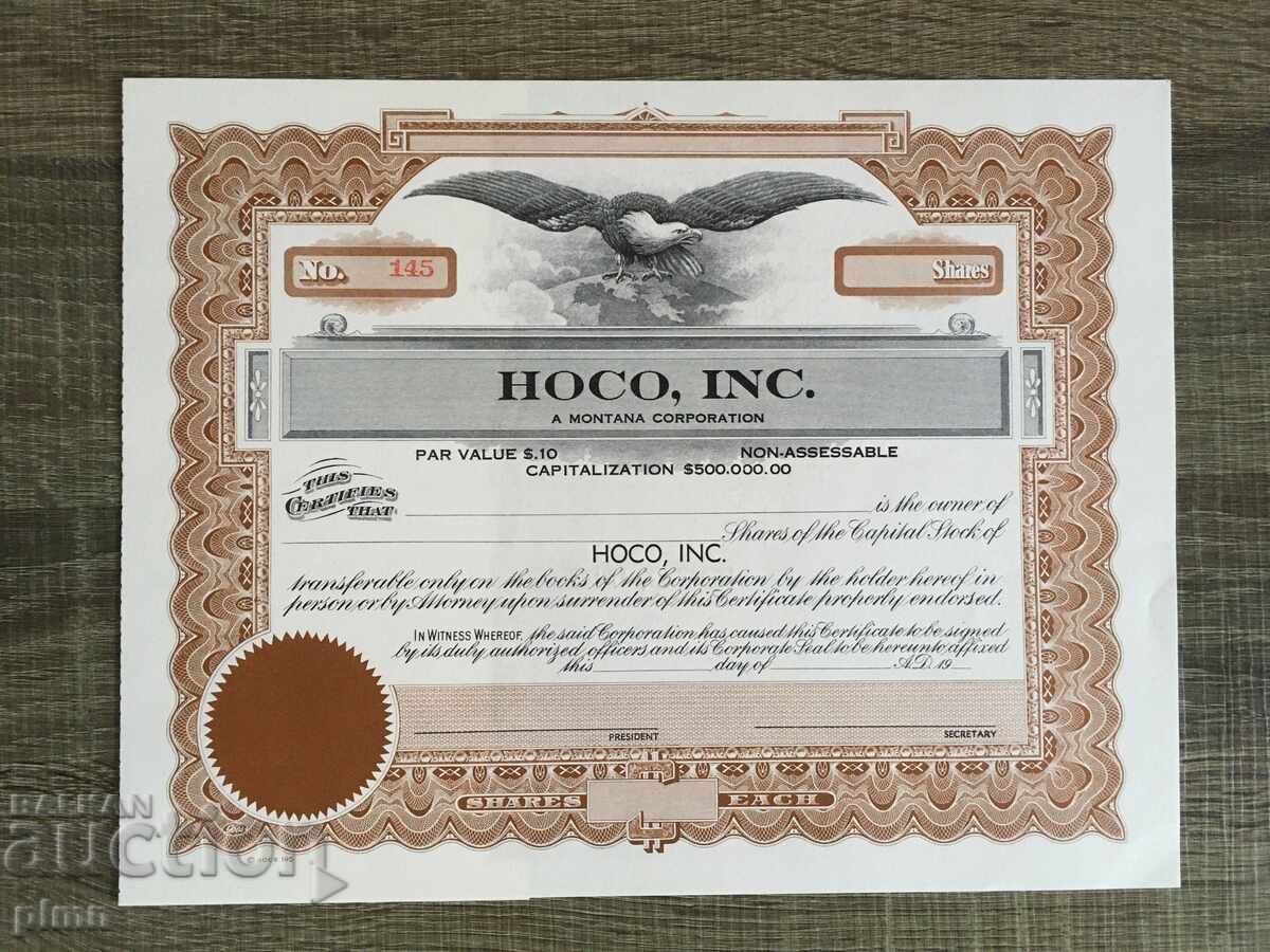 Certificat de Acțiune SUA