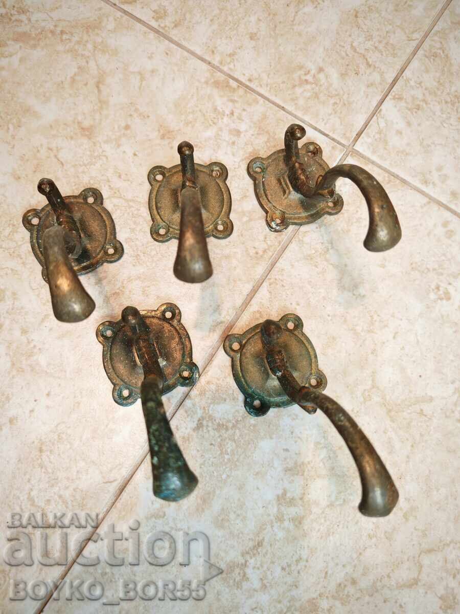 Five Antique Bronze Hangers 10 cm with price 27.00 BGN | € 13.80