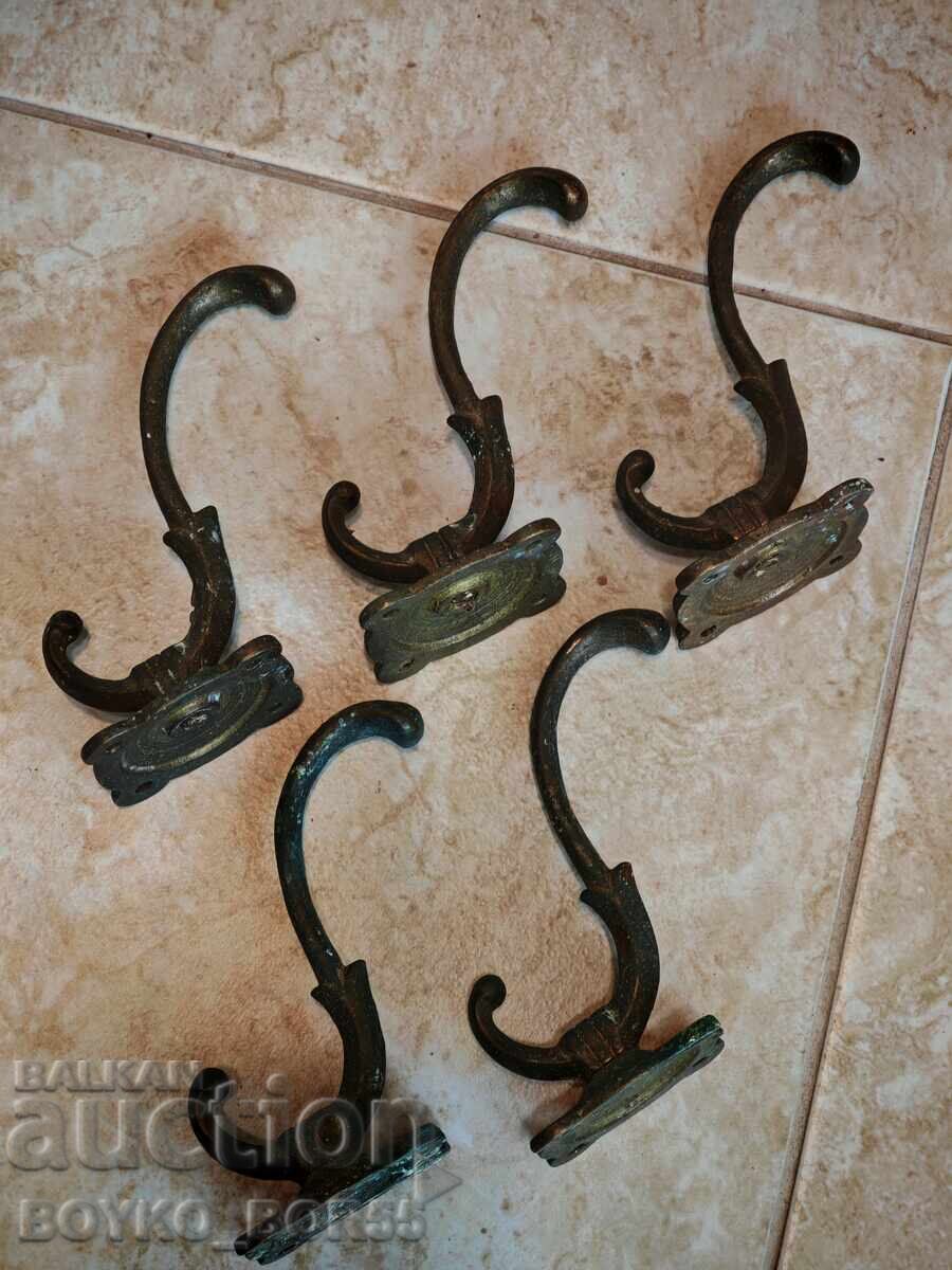 Delivery of Five Antique Bronze Hangers 10 cm