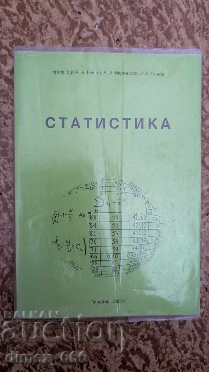 Στατιστική Α. Α. Γκεσέφ, Α. Α. Μαλίνοβα, Ι. Α. Γκεσέφ