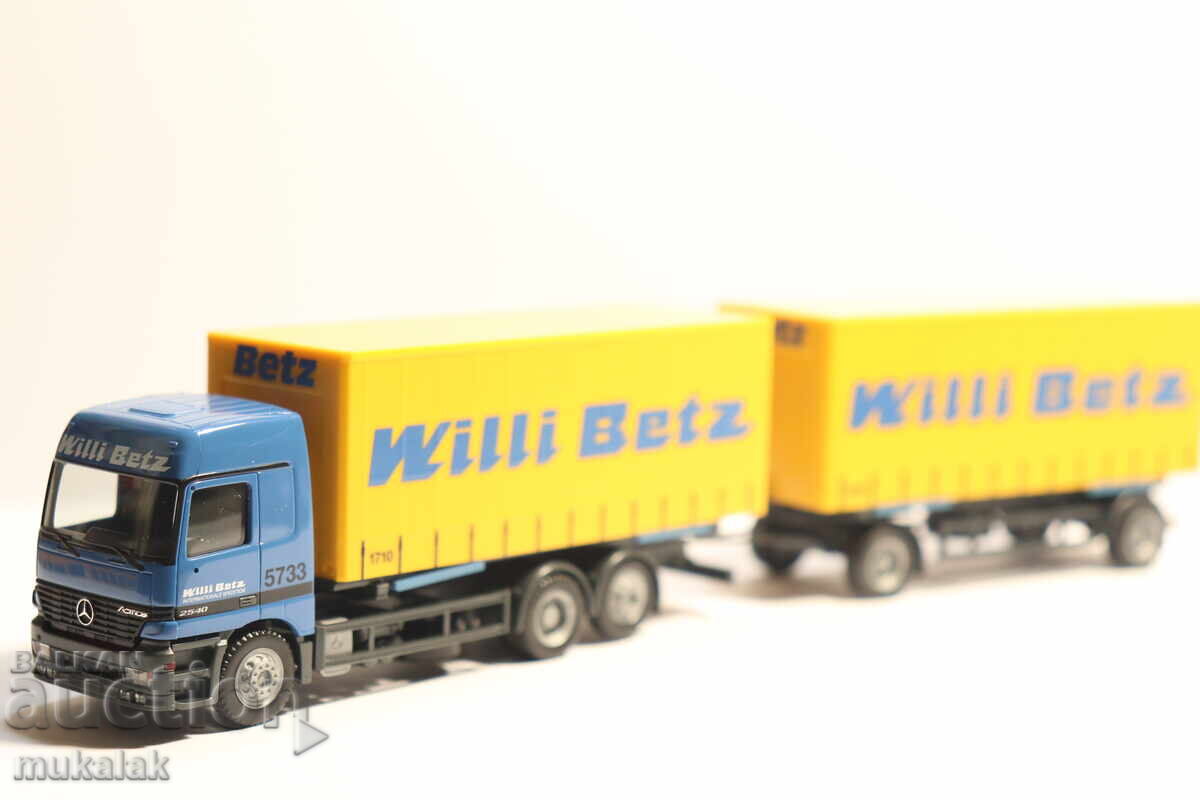 Доставка на HERPA H0 1/87 MERCEDES ACTROS WILLI BETZ КАМИОН МОДЕЛ Доставка на HERPA H0 1/87 MERCEDES ACTROS WILLI BETZ КАМИОН МОДЕЛ