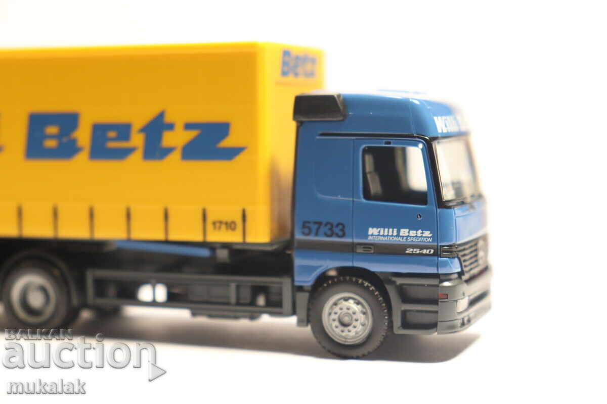 HERPA H0 1/87 MERCEDES ACTROS WILLI BETZ КАМИОН МОДЕЛ - 6 HERPA H0 1/87 MERCEDES ACTROS WILLI BETZ КАМИОН МОДЕЛ - 6