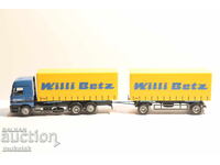 HERPA H0 1/87 MERCEDES ACTROS  WILLI  BETZ  КАМИОН МОДЕЛ