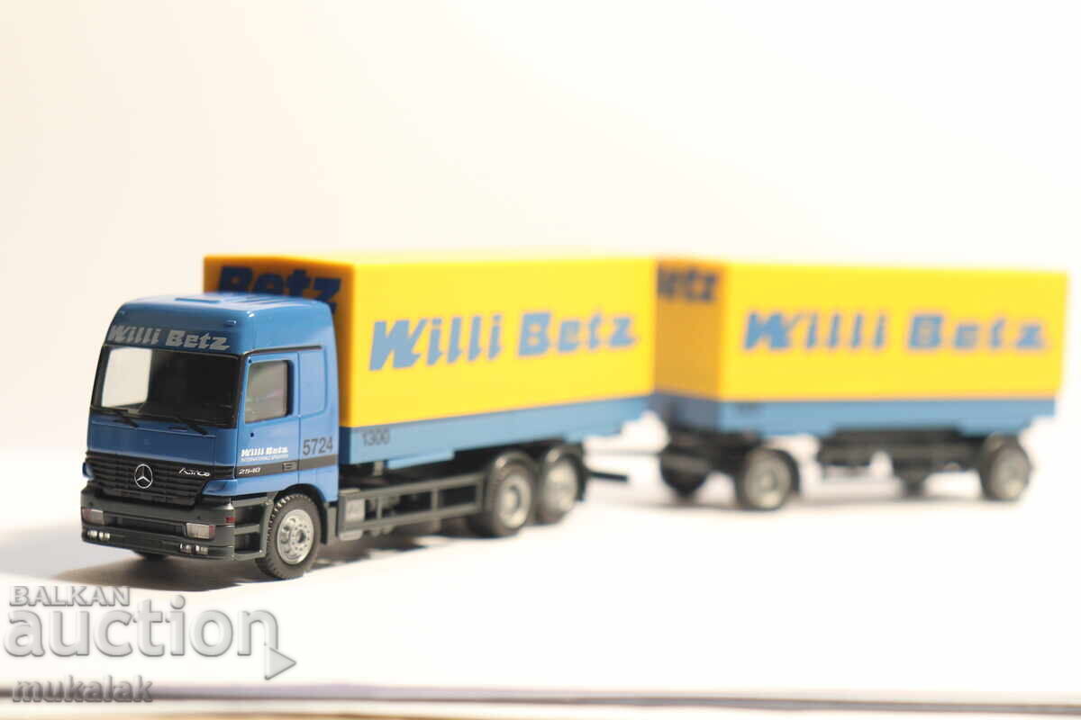 Аукцион HERPA H0 1/87 MERCEDES ACTROS WILLI BETZ КАМИОН МОДЕЛ Аукцион HERPA H0 1/87 MERCEDES ACTROS WILLI BETZ КАМИОН МОДЕЛ