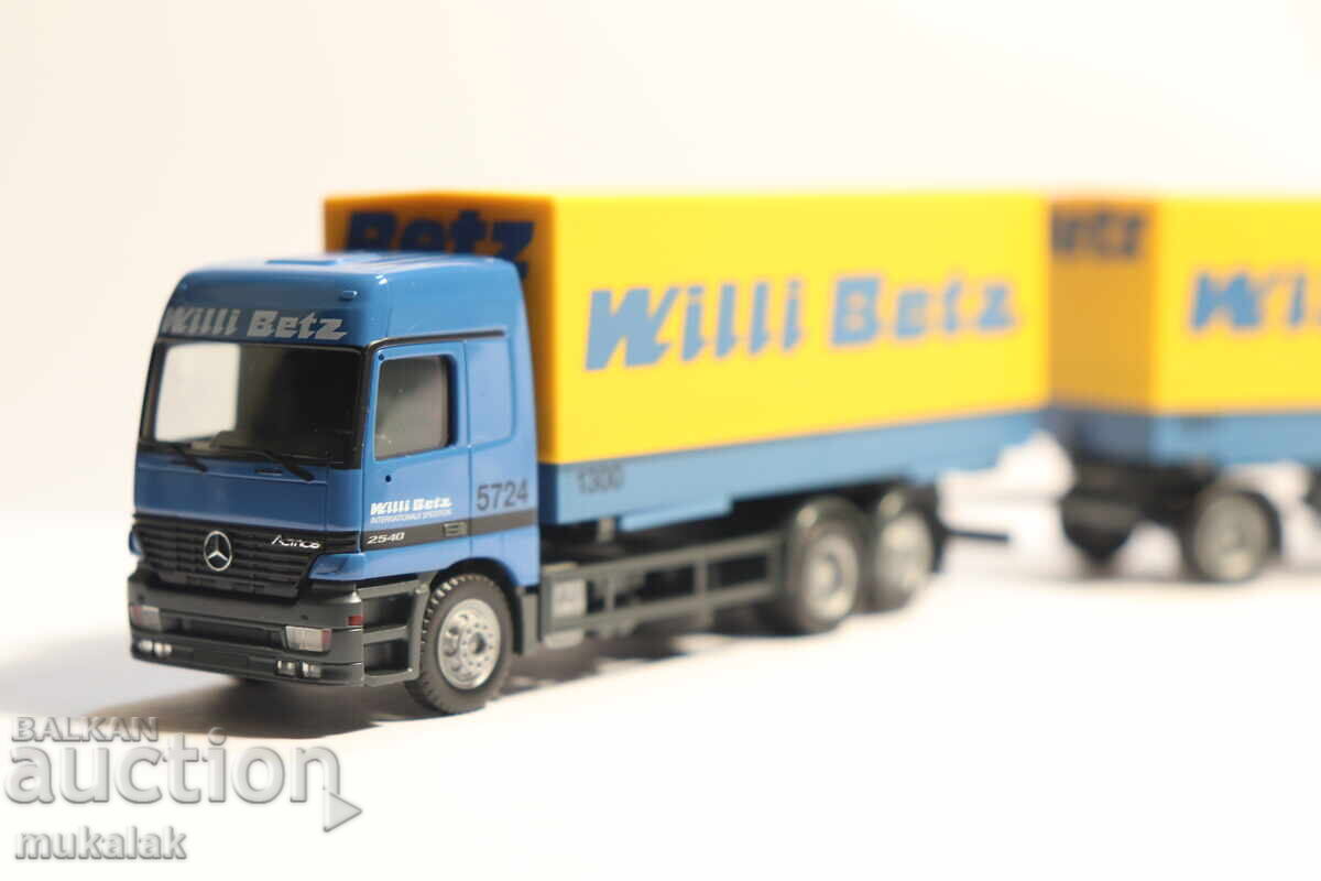 Доставка на HERPA H0 1/87 MERCEDES ACTROS WILLI BETZ КАМИОН МОДЕЛ Доставка на HERPA H0 1/87 MERCEDES ACTROS WILLI BETZ КАМИОН МОДЕЛ